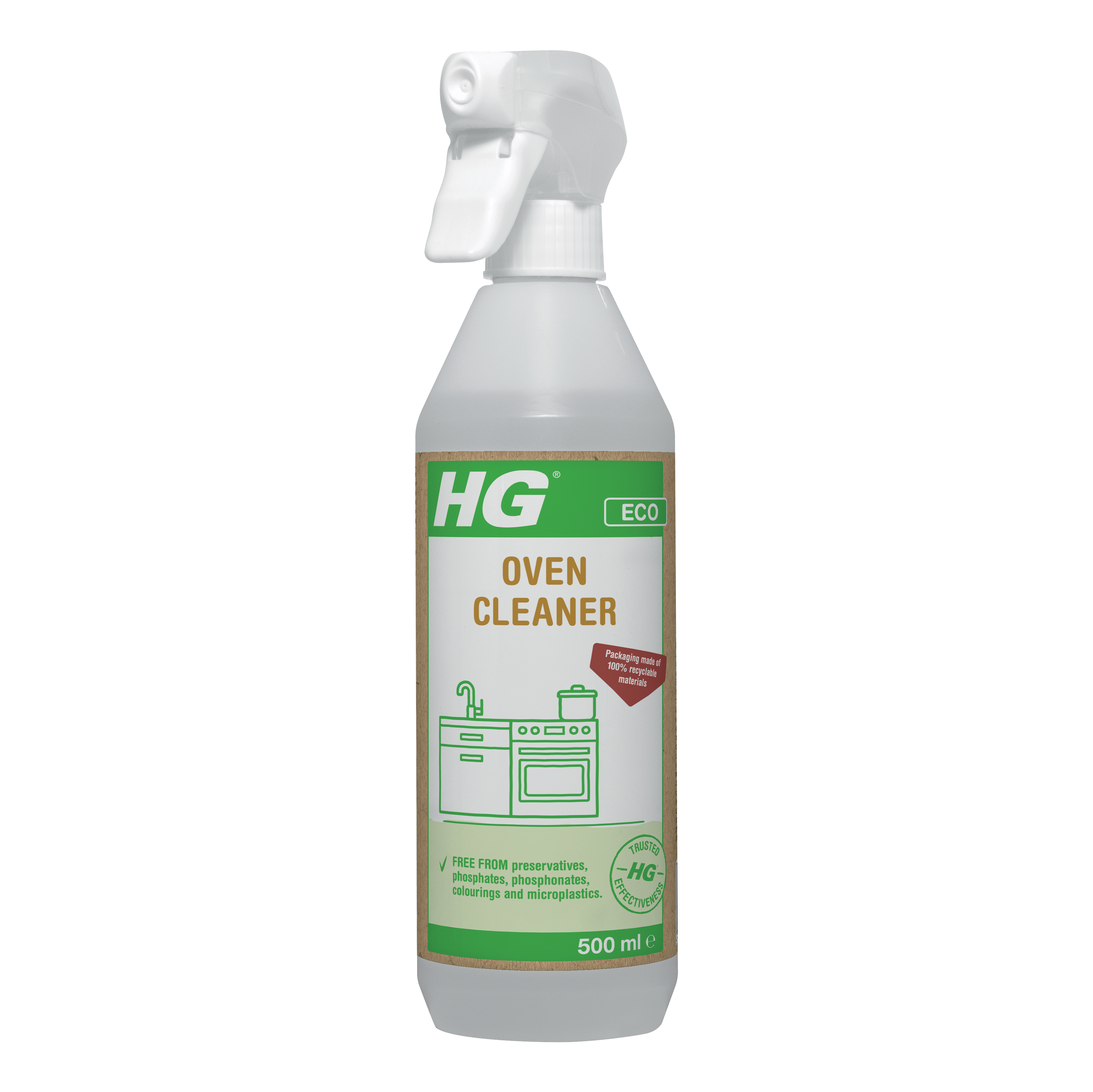 HG ECO Oven Cleaner 500ml Bake O Glide