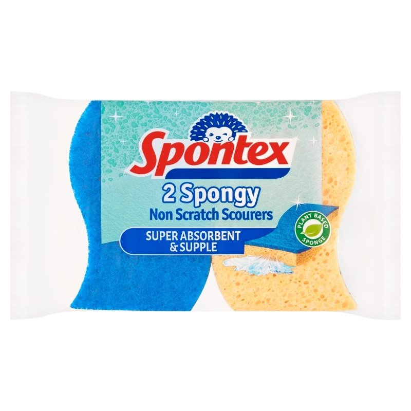 Spongy Non Scratch Scourers (2 Pack)