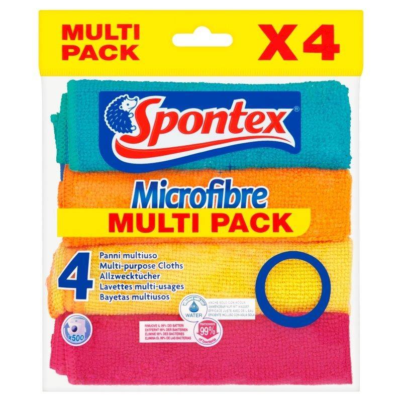 SPONTEX 2 Magic Effect Microfibre 20.5 x 22cm (2 Pcs) - Cloth