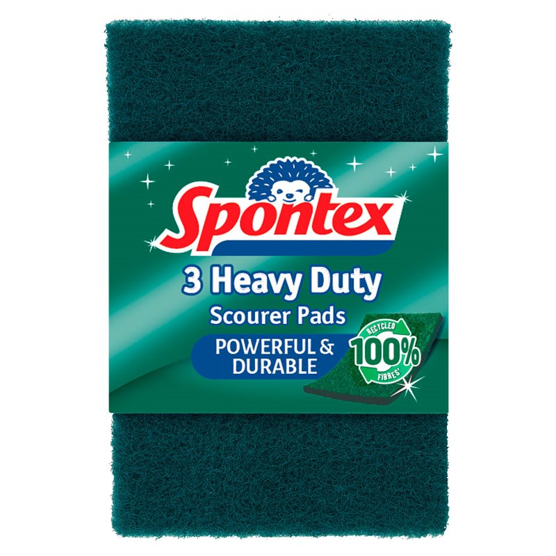 Spontex Heavy Duty Scourer Pads (Pack of 3)