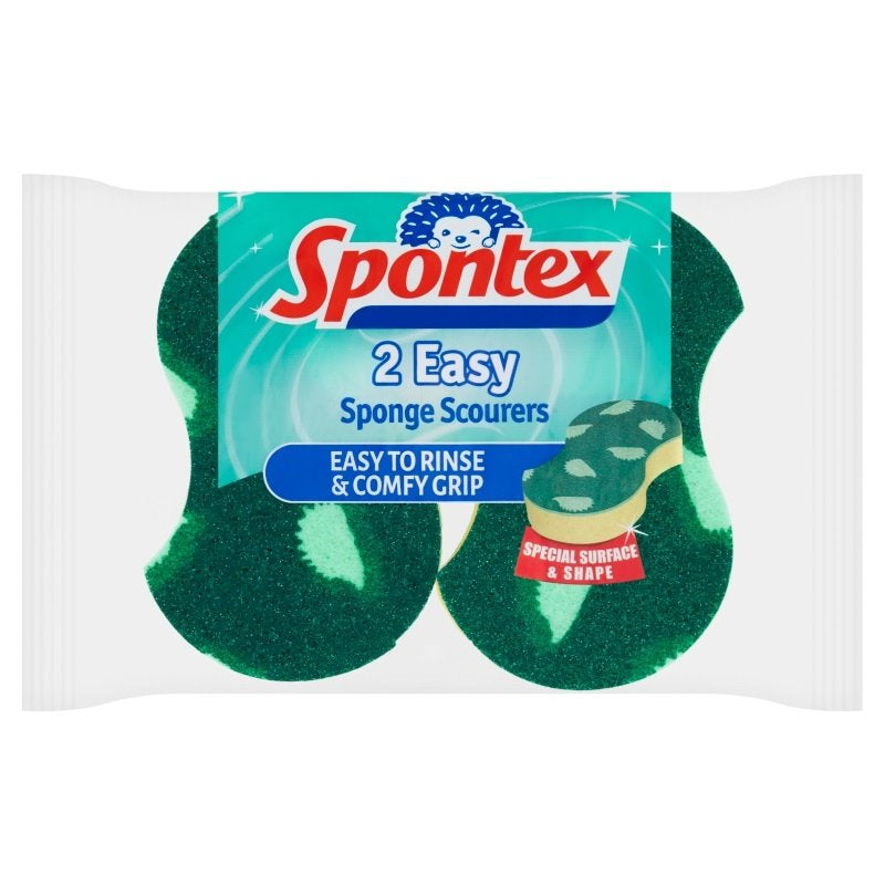 Spontex Easy Sponge Scourers (Pack of 2)