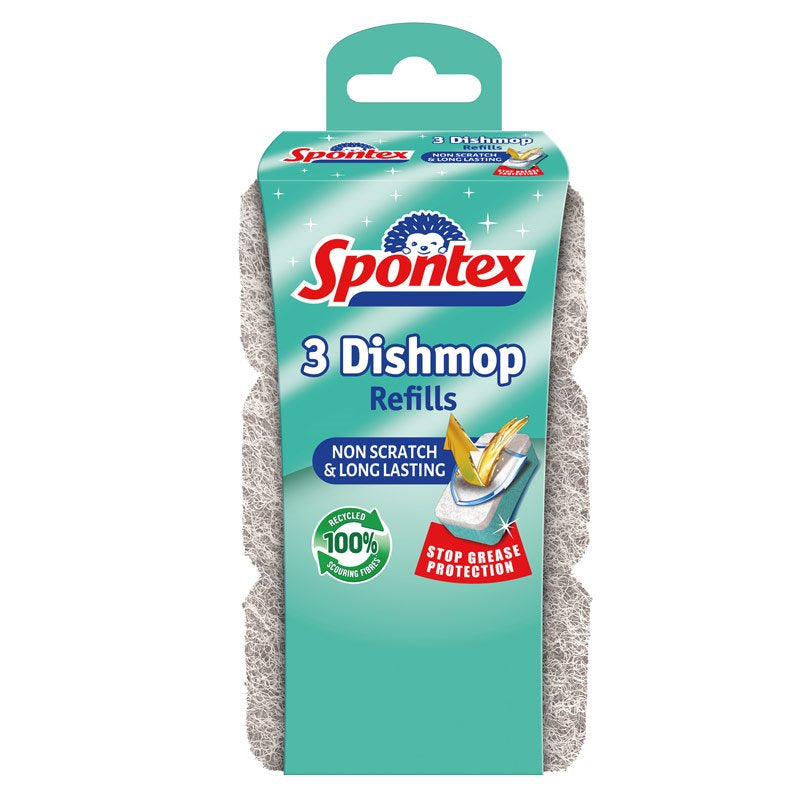 Spontex Dishmop Refills – Non Scratch (Pack of 3)