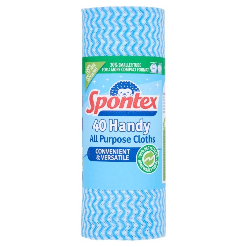 Spontex Handy All Purpose Cloths (Pack of 40)