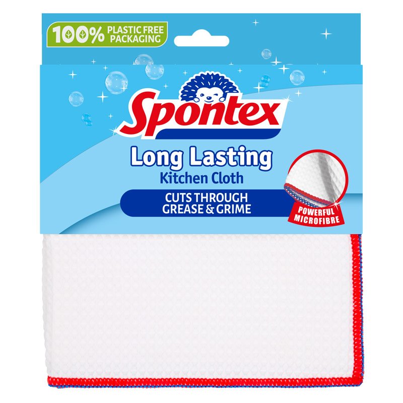 Spontex Long Lasting Kitchen Cloths (Pack of 2)