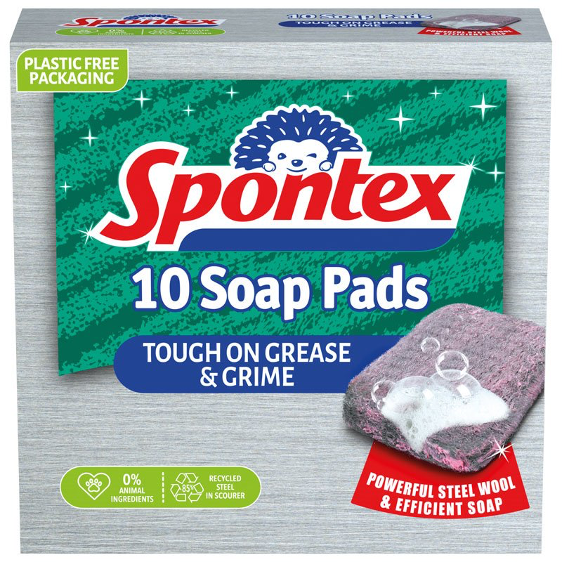 Spontex Soap Filled Pads (Pack of 10)