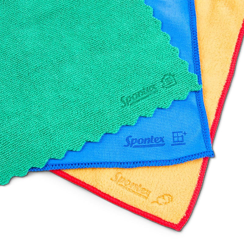 Spontex Ultimate Clean Set - Microfibre Cleaning Cloth Kit (Pack of 3)