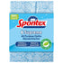 Spontex Supreme All Purpose Cloths pack of 6 in bright blue patterned design with strong absorbent fibres