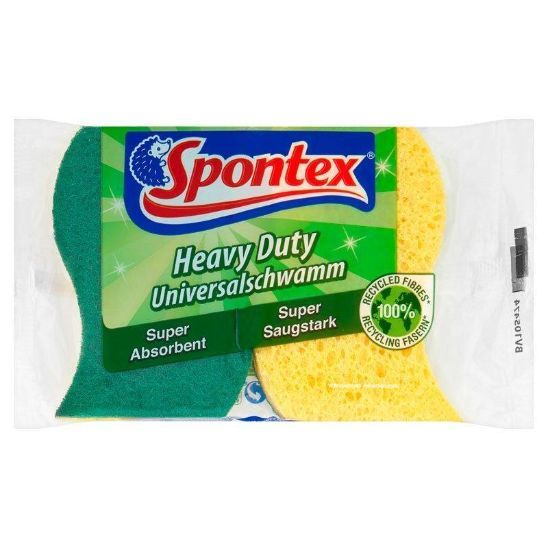 Heavy Duty Super Absorbent Sponge Scourer (2 Pack) - Bake-O-Glide®